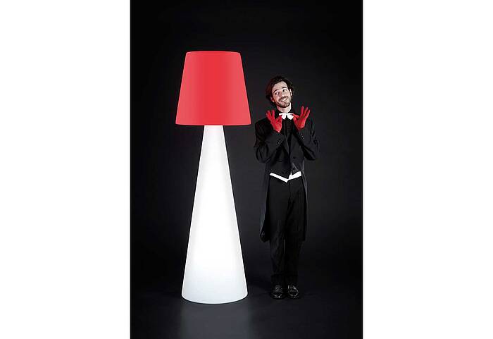 PIVOT floor lamp red