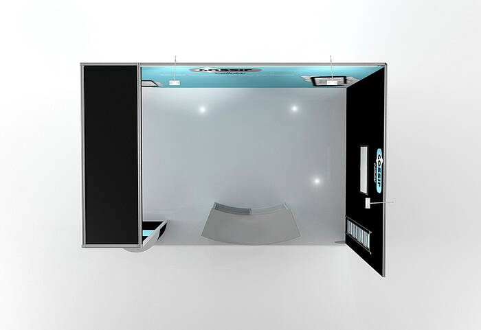 ISOframe Fabric exhibition stand solutions Example 8 ISOframe Fabric exhibition stand solutions Example 8