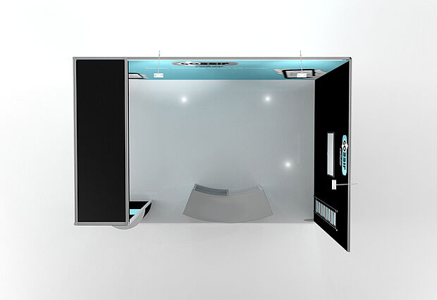 ISOframe Fabric exhibition stand solutions Example 8