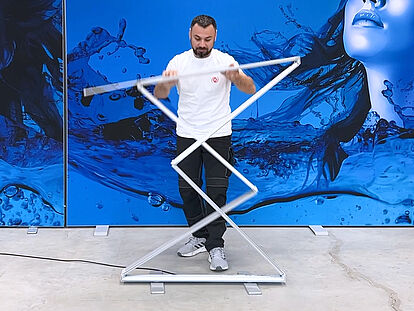 Foldable LED display - MAGIC FOLD - assembly 1