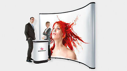 Foldable exhibition wall - TravelStand PRO Curved