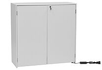 ALU LightUp PLUS LED Counter - rear with lockable doors