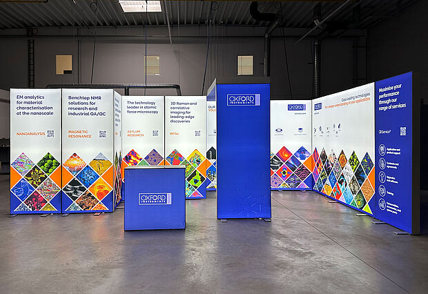 Oxford Instruments ALU STAR LED exhibition stand 2 Oxford Instruments ALU STAR LED exhibition stand 2