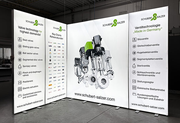 Schubert & Salzer Control Systems GmbH LED-Messestand Schubert & Salzer Control Systems GmbH LED-Messestand