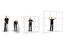 GRID PopUp Wall Curved assembly GRID PopUp Wall Curved assembly