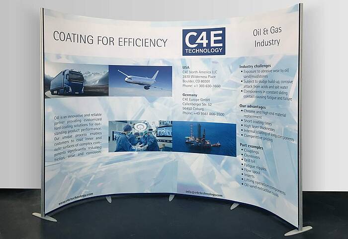C4E Europe GmbH exhibition system ISOframe Wave