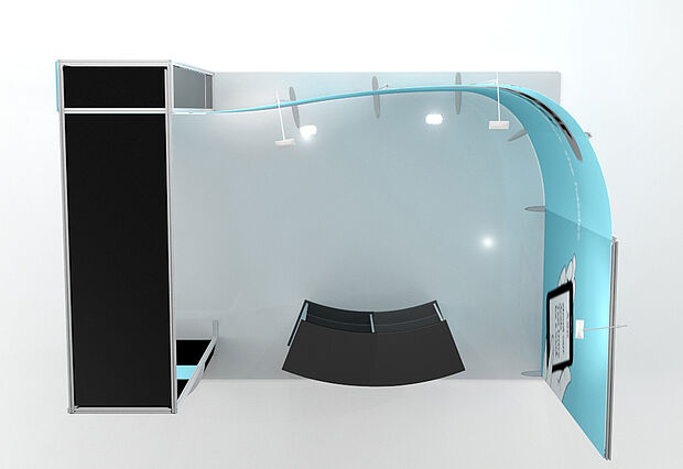 ISOframe Fabric exhibition stand solutions Example 7