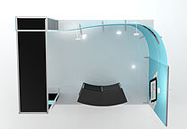 ISOframe Fabric exhibition stand solutions Example 7