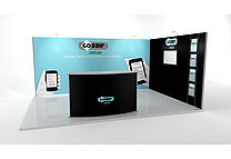ISOframe Fabric exhibition stand solutions Example 2
