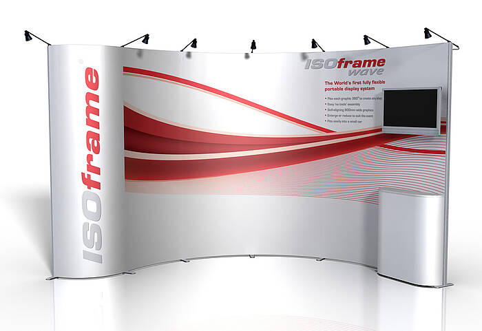 ISOframe wave mit Monitor und Spots ISOframe wave mit Monitor und Spots