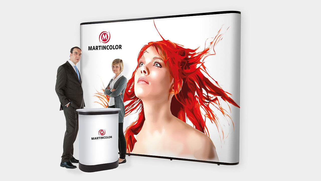 Flexible exhibition wall - TravelStand straight PRO 1