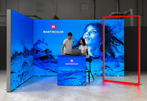 LED-Messestand mit RGB Frame 2