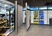 Continental LED-Messestand Lagerraum