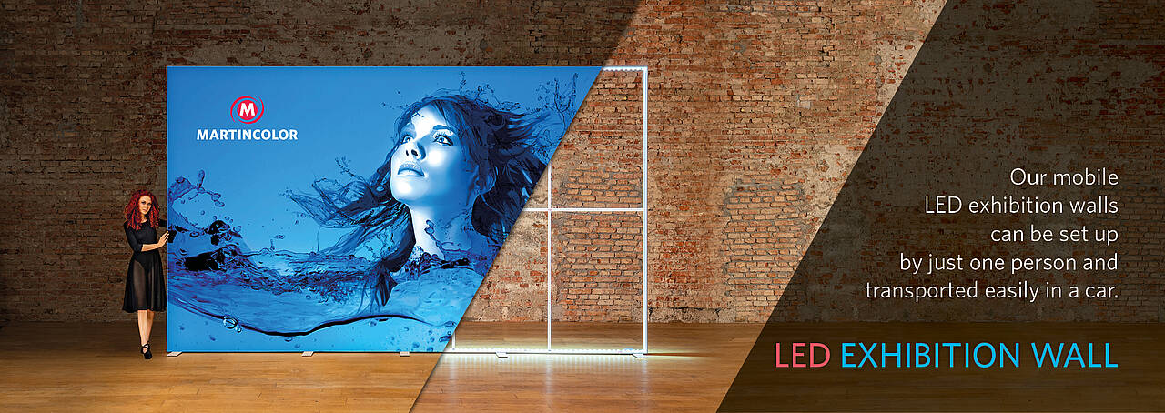 LED exhibition wall - Frankfurt - Rhein Main - order - imprint