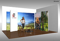 Outchair GmbH ALU LightUp LED exhibition stand 3d visualisation Outchair GmbH ALU LightUp LED exhibition stand 3d visualisation