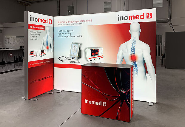 Inomed Inc. LED-Messestand ALU STAR Inomed Inc. LED-Messestand ALU STAR