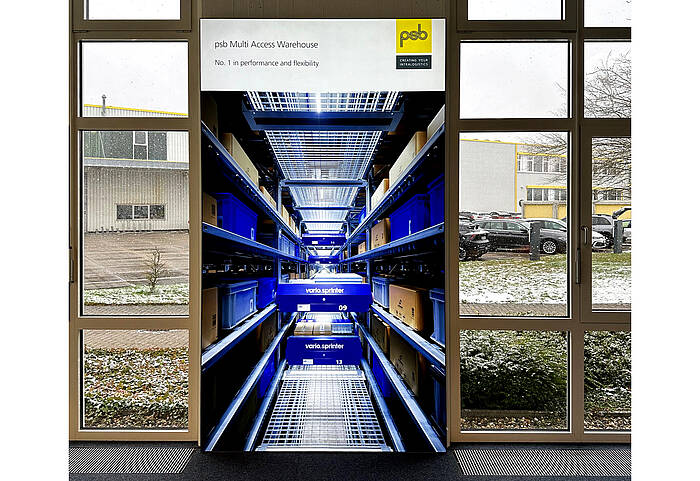 psb intralogistics GmbH LED textile frame 2 psb intralogistics GmbH LED textile frame 2