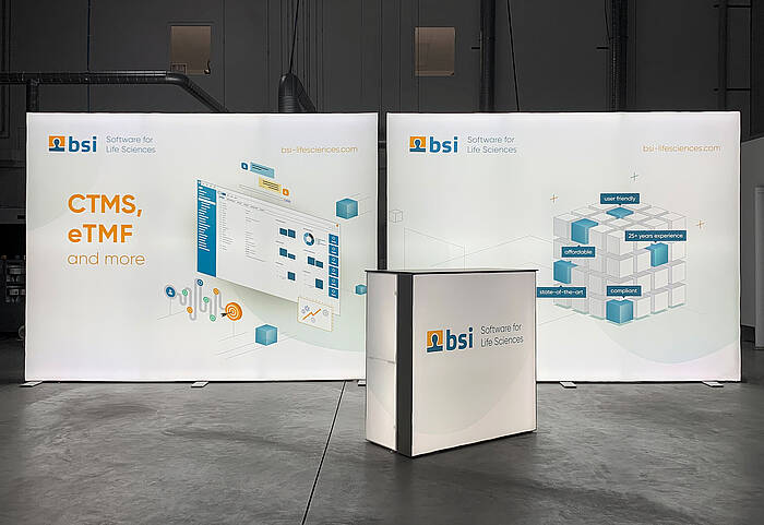 BSI Business Systems Integration AG ALU STAR LED exhibitin stand