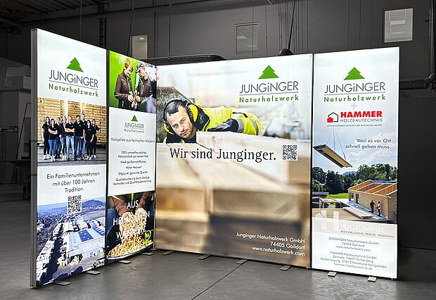 Junginger Naturholzwerk GmbH LED-exhibition stand 2 Junginger Naturholzwerk GmbH LED-exhibition stand 2