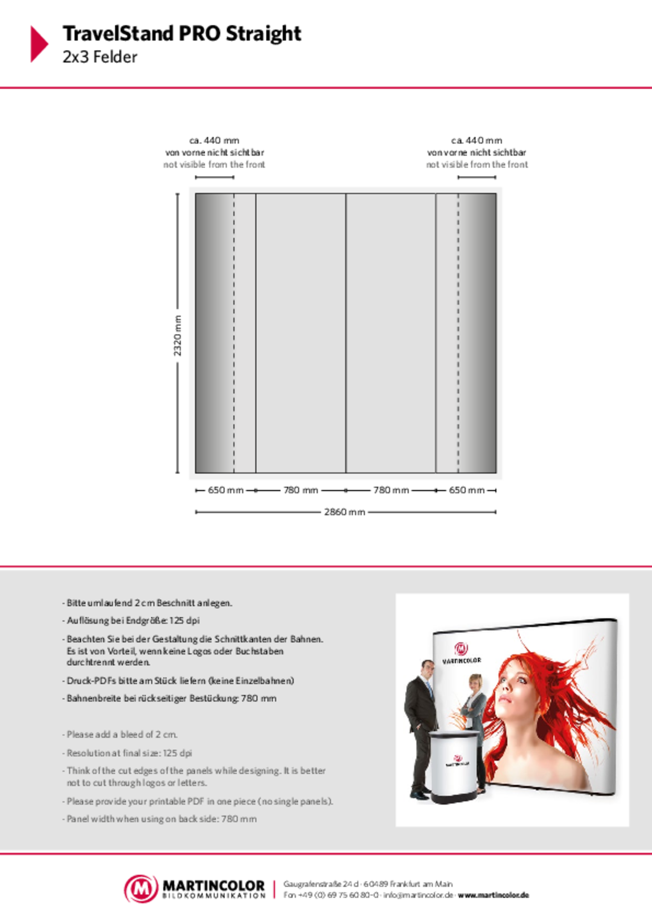 TravelStand PRO Straight Datenblatt PDF