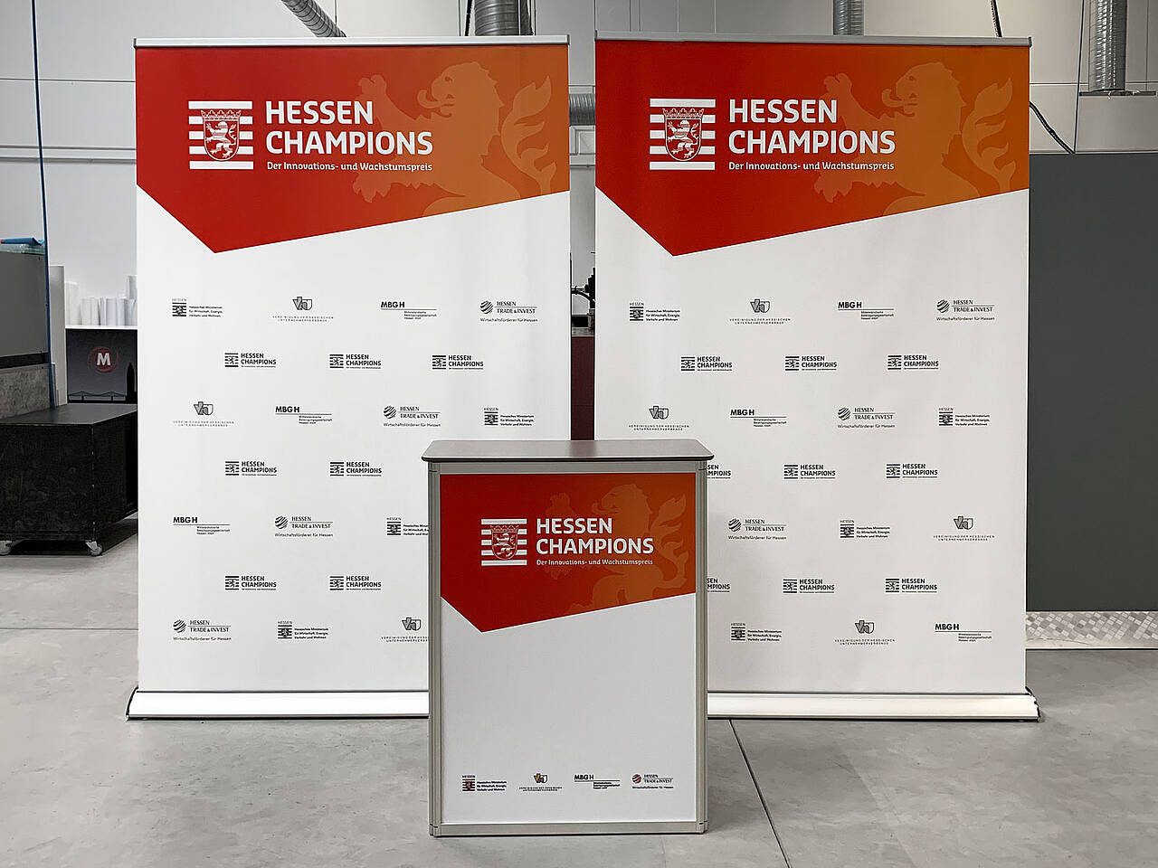 Sponsorenwand - Hessen Trade & Invest GmbH