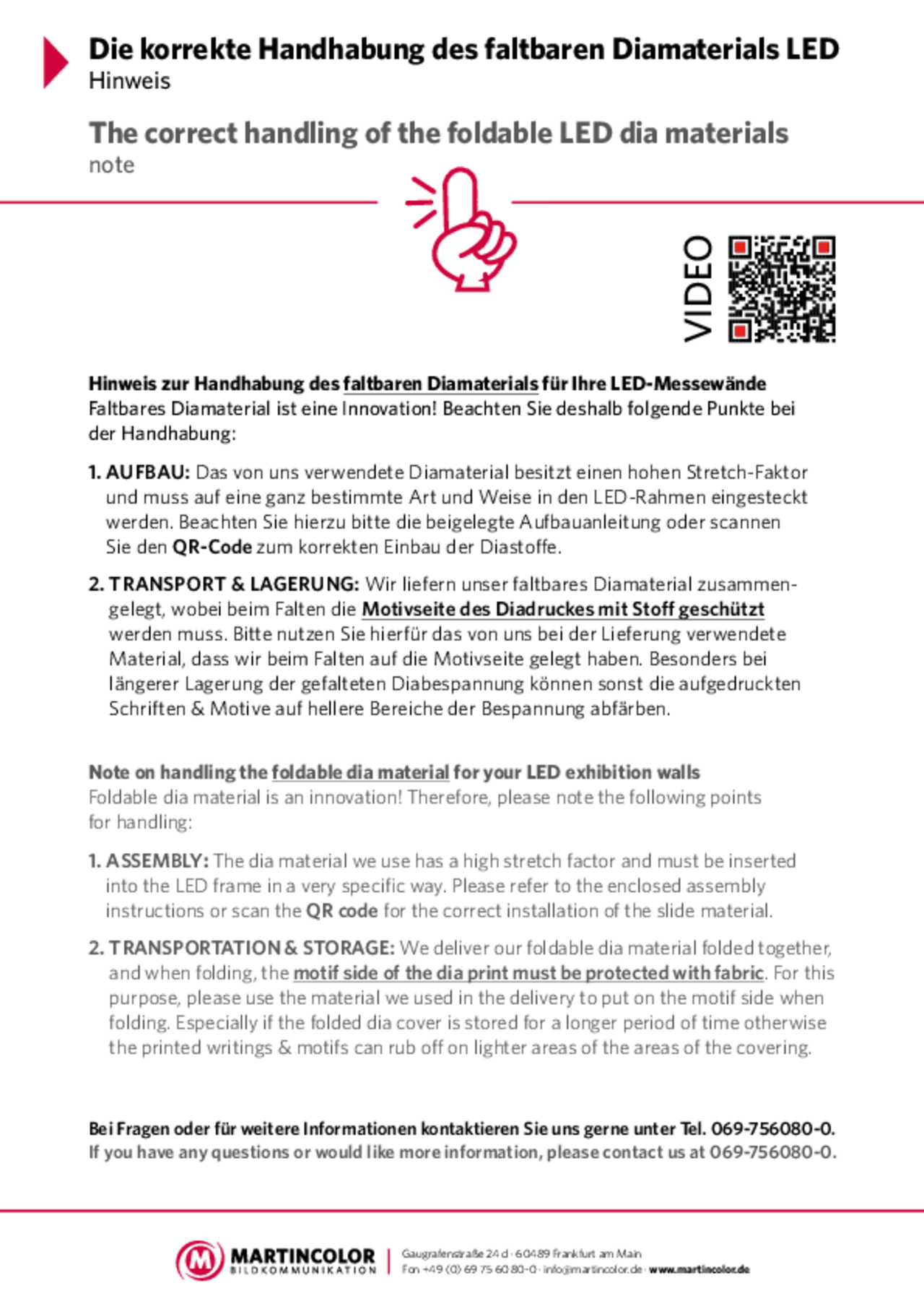 Handling of foldable dia materials PDF