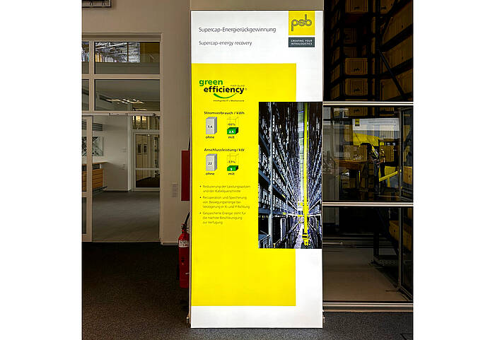 psb intralogistics GmbH LED textile frame 4 psb intralogistics GmbH LED textile frame 4