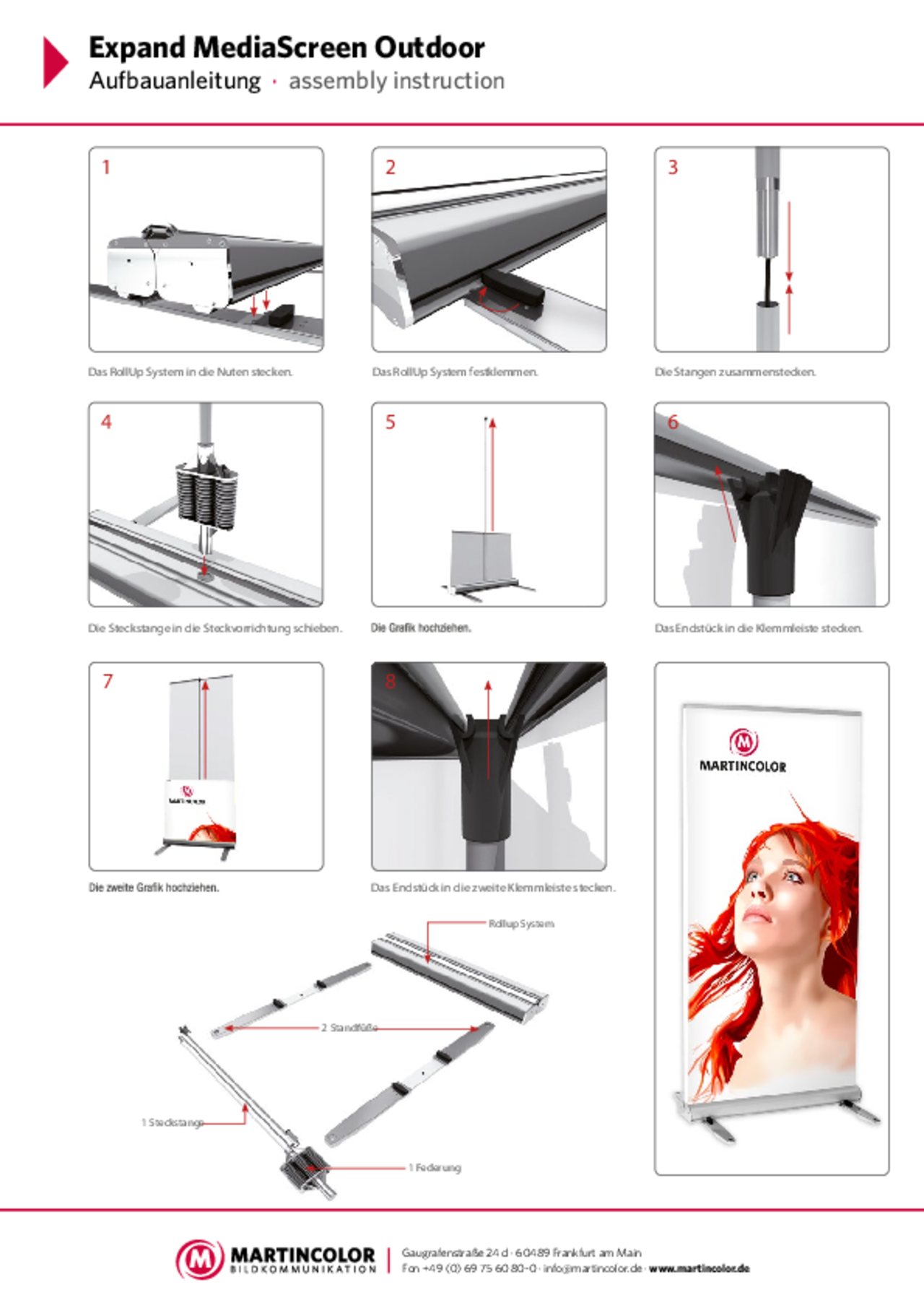 Expand MediaScreen Outdoor assembly instructions PDF