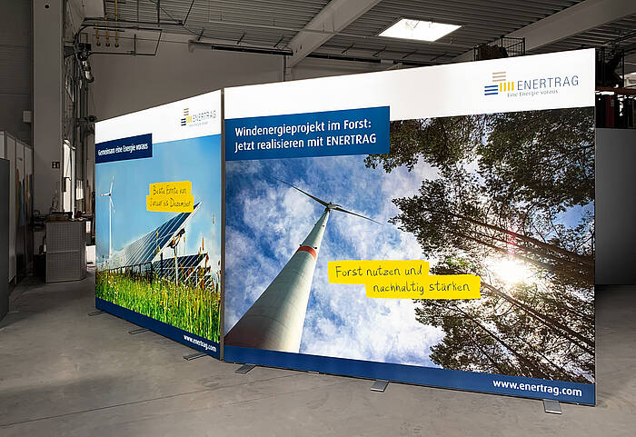 Enertrag SE ALU STAR LED exhibition walls 2