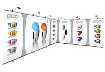 LinkWall gebogen mit Spots