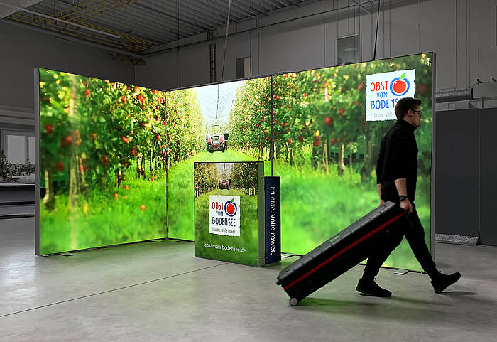 Obst vom Bodensee GmbH ALU STAR LED-Messestand 1 Obst vom Bodensee GmbH ALU STAR LED-Messestand 1