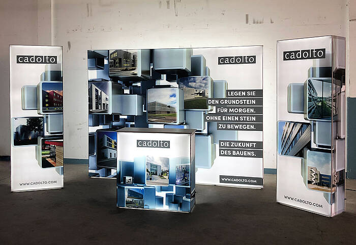 Cadolto Modulbau GmbH GRID Lightbox Messestand 4 Cadolto Modulbau GmbH GRID Lightbox Messestand 4