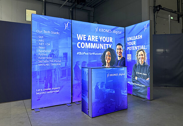 Krones AG - LED exhibition stand ALU STAR Krones AG - LED exhibition stand ALU STAR