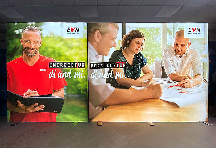 EVN AG ALU STAR LED-Messestand 4