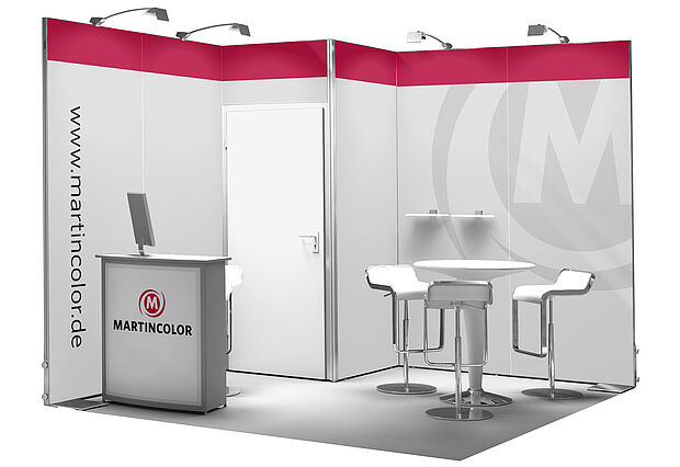 OCTAwall Exhibition stand corner OCTAwall Exhibition stand corner