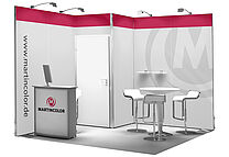 OCTAwall Exhibition stand corner OCTAwall Exhibition stand corner