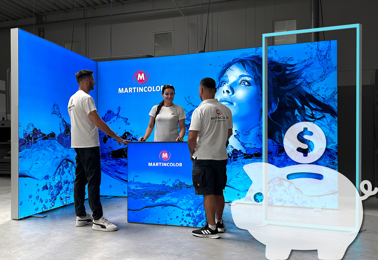 Save real money: Our savings plan for LED exhibition stands