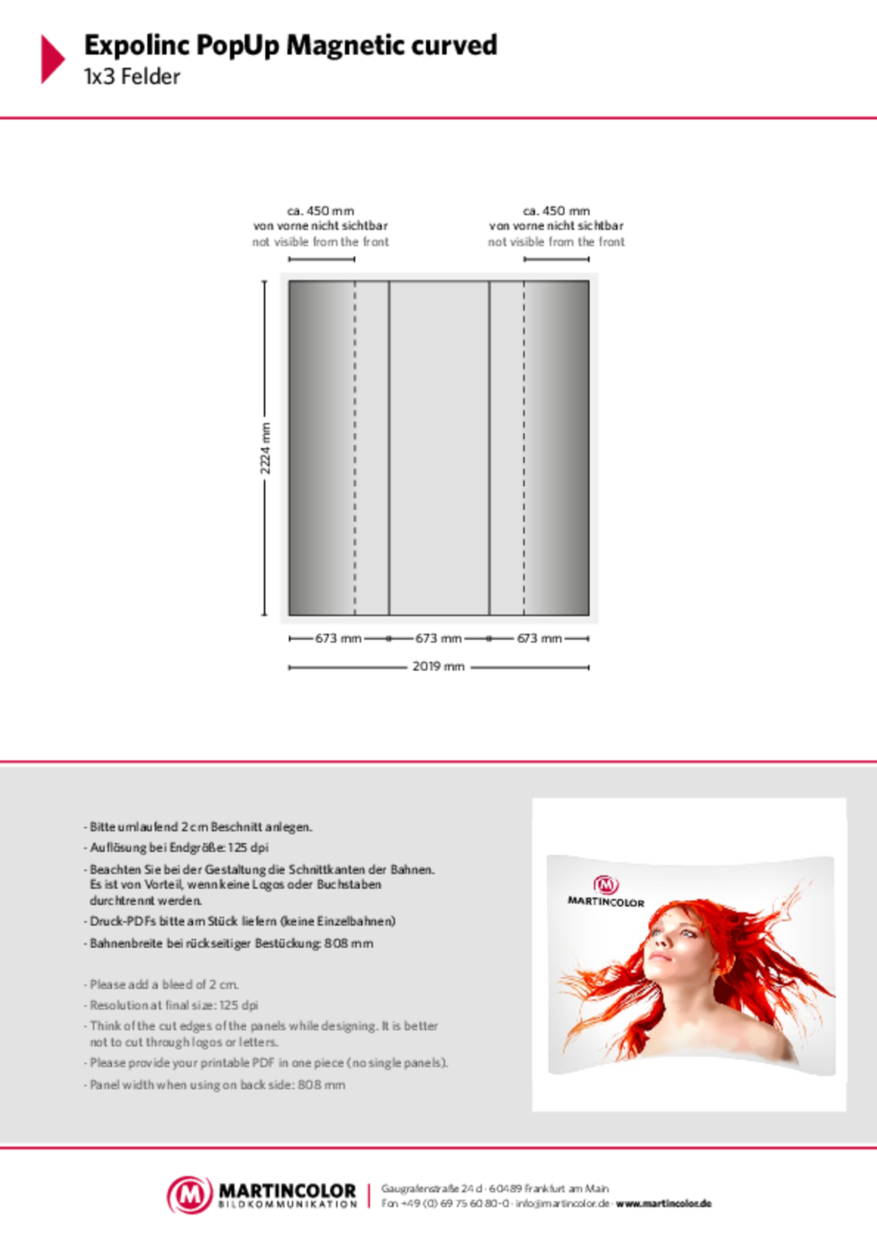 Expolinc PopUp Magnetic Curved data sheet PDF