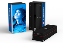 ALU STAR SLIM LED-Theke mit abschließbaren Türen