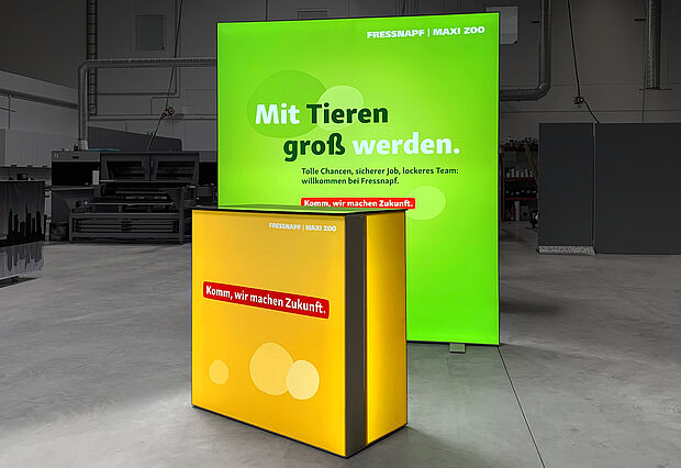 Fressnapf LED-Messewand ALU STAR Fressnapf LED-Messewand ALU STAR