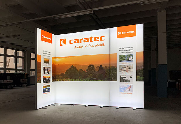 Caratec GmbH ALU LightUp LED exhibition stand Caratec GmbH ALU LightUp LED exhibition stand