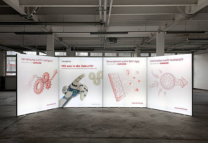 Comline AG ALU LightUp LED exhibition stand 2