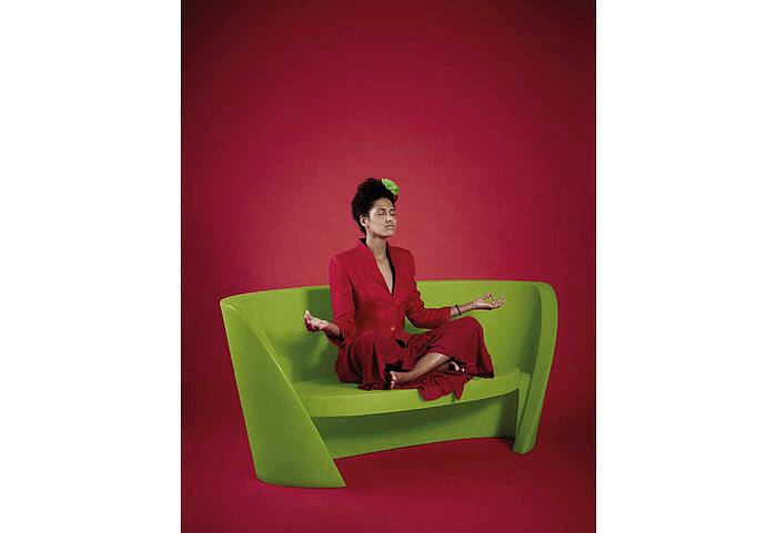 RAP luminous sofa green