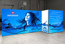 ALU LightUp Messestand Ecke