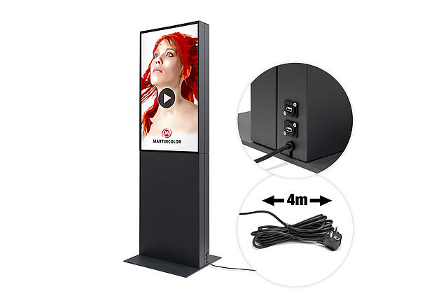 Digitale Infostele TWIN Kabel Digitale Infostele TWIN Kabel
