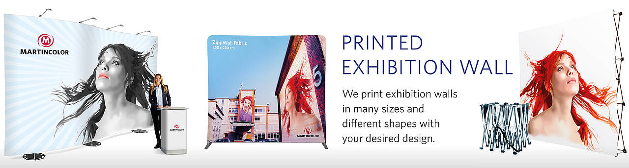 Printed exhibition wall