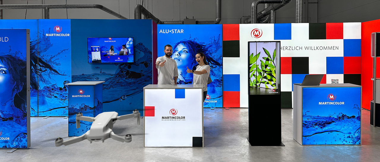 Showroom aus Drohnenperspektive