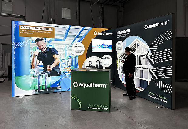 aquatherm GmbH ALU STAR LED-Messestand aquatherm GmbH ALU STAR LED-Messestand
