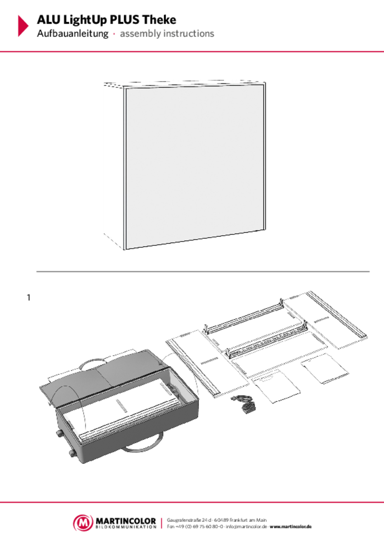 ALU LightUp PLUS Counter assembly instructions PDF