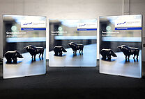 Deutsche Börse LED-Messewand GRID Lightbox 3 Deutsche Börse LED-Messewand GRID Lightbox 3